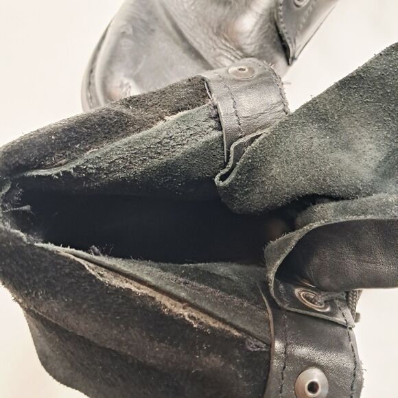 Heereseigentum Holzer Vintage Alpschuh Black Leather Military Boots 42/8  Y2k - Picture 13 of 14